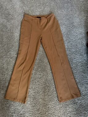 Pull up Pants in Camel Brown, L
